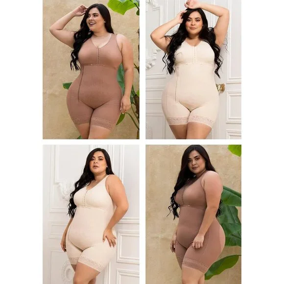 Women's Black Ash Pp53 Tummy Control Body Shaper Colombian Bodysuit Shapewear